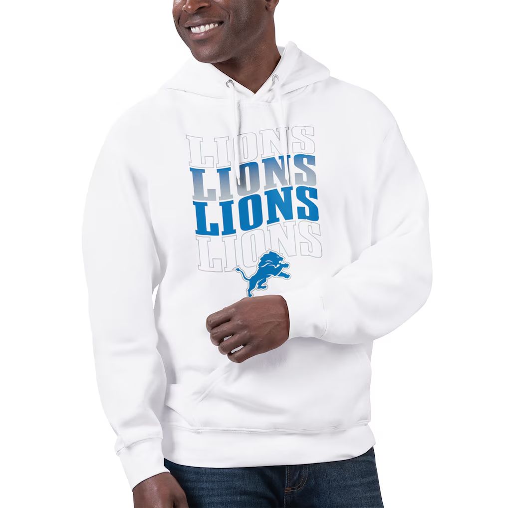 Men 2026 NFL Detroit Lions white Hoodie hooded style 01